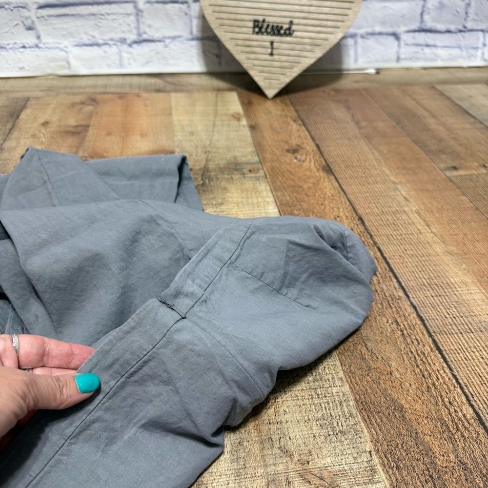 Eileen fisher gray pants linen blend - Picture 12 of 13